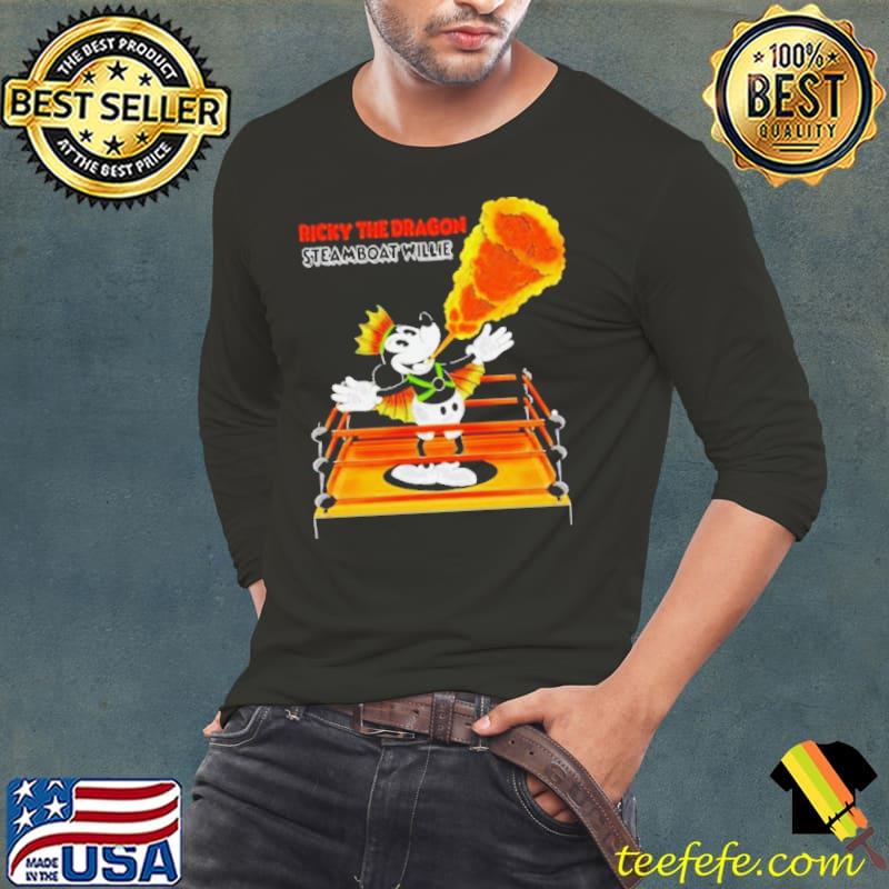Mickey Mouse Ricky The Dragon Steamboat Willie Shirt Long Sleeve Tee Mickey Mouse Ricky The Dragon Steamboat Willie Shirt Long Sleeve Tee