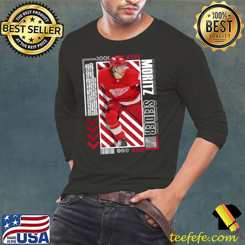 Moritz Seider German professional ice hockey defenceman for the Detroit Red Wings T-Shirt Long Sleeve Tee Moritz Seider German professional ice hockey defenceman for the Detroit Red Wings T-Shirt Long Sleeve Tee