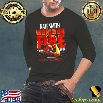 Nate Smith World On Fire Tour 2024 shirt