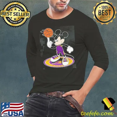 NBA Los Angeles Lakers Cheerful Mickey Disney Shirt