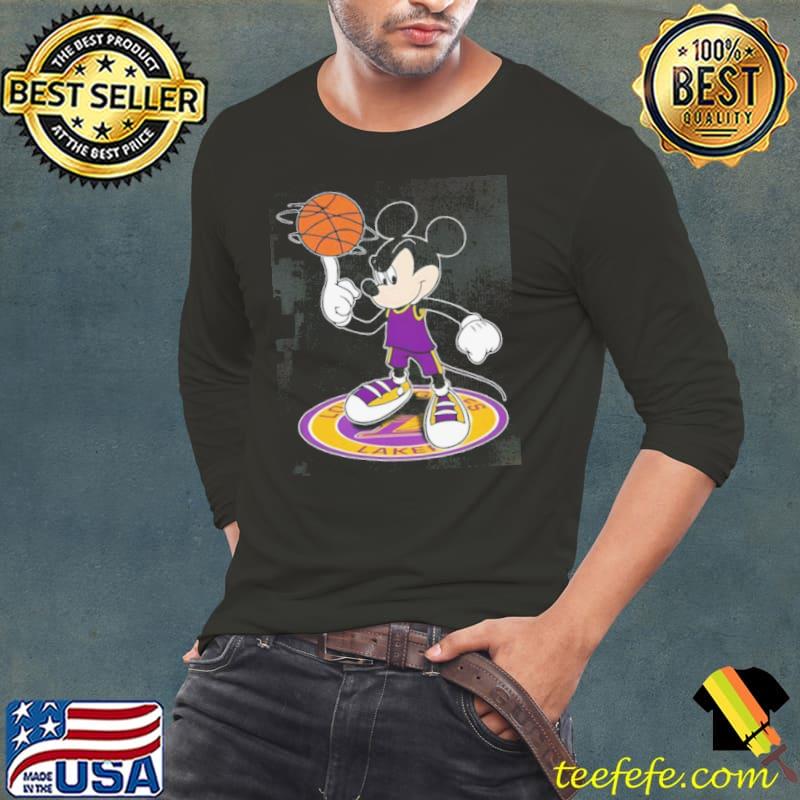NBA Los Angeles Lakers Cheerful Mickey Disney Shirt