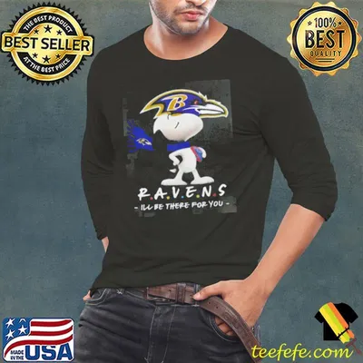 NFL Baltimore Ravens T shirt Snoopy I’ll Be There For You