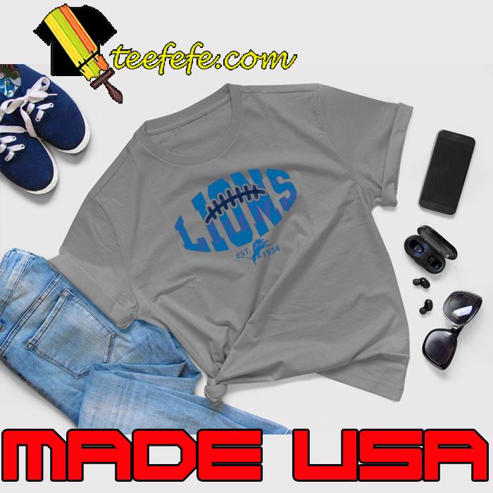 Official football NFL Lions Est 1934 Shirt Official football NFL Lions Est 1934 Shirt