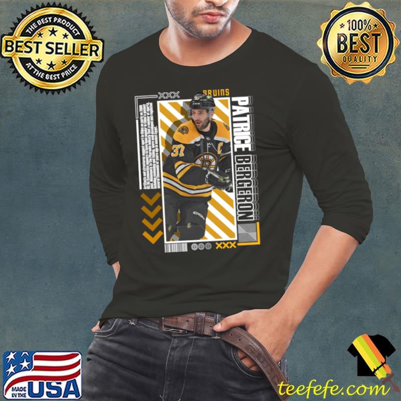 Patrice Bergeron Canadian former professional ice hockey centre NHL T-Shirt Long Sleeve Tee Patrice Bergeron Canadian former professional ice hockey centre NHL T-Shirt Long Sleeve Tee
