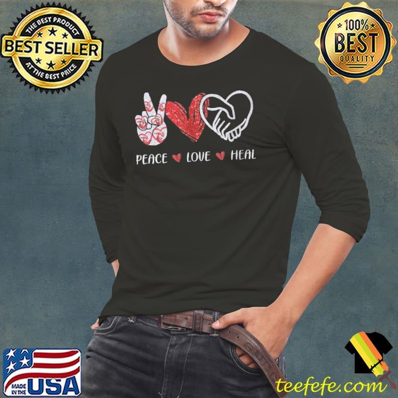 Peace Love Heal Heart High Hand Caregiver shirt Peace Love Heal Heart High Hand Caregiver shirt