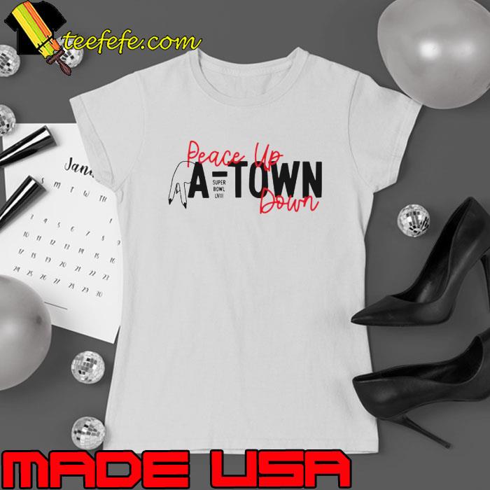 Peace up a town down Super Bowl LVIII s Ladies tee Peace up a town down Super Bowl LVIII s Ladies tee