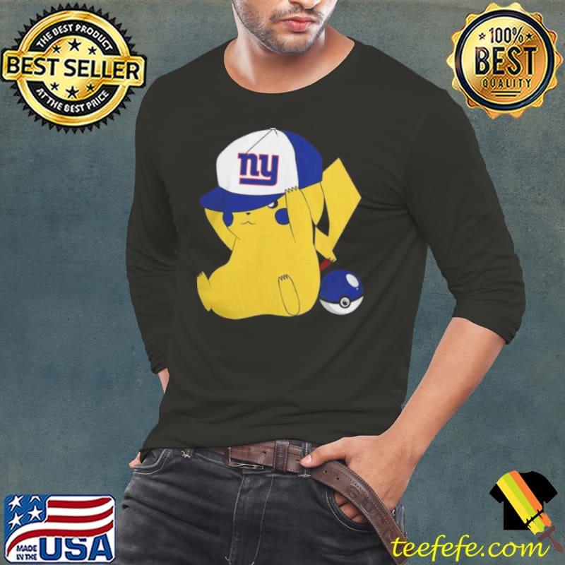 Pikachu Wear The Hat New York Giants Football Logo shirts Pikachu Wear The Hat New York Giants Football Logo shirts