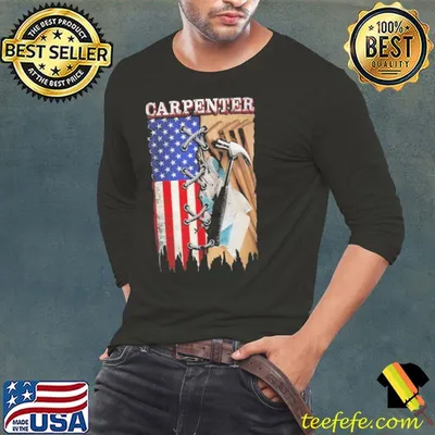 Proud Carpenter American Flag shirt