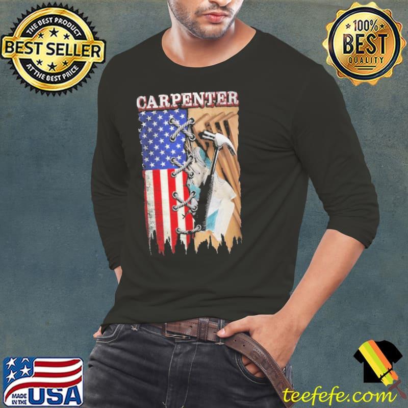 Proud Carpenter American Flag shirt