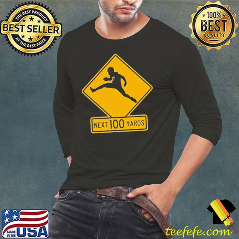 Quarterback Crossing Next 100 Yards s Long Sleeve Tee Quarterback Crossing Next 100 Yards s Long Sleeve Tee