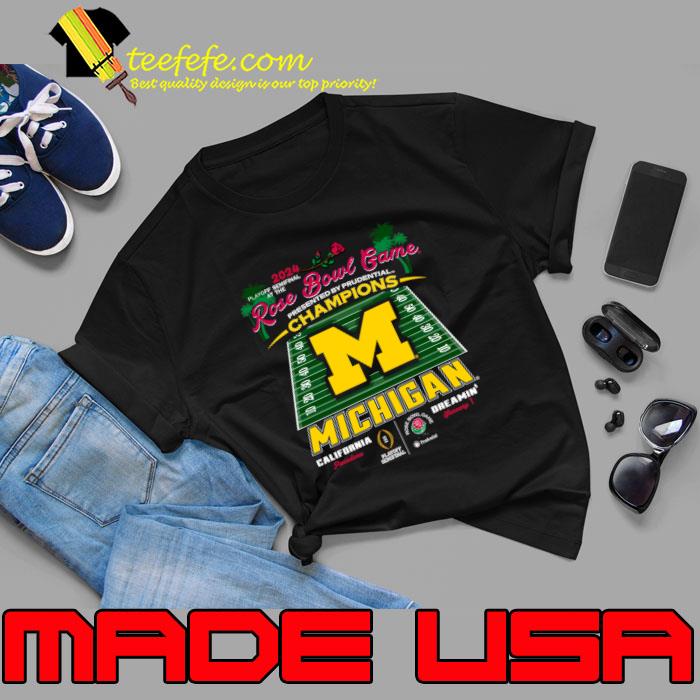 Rose Bowl Game Presented Prudental Michigan 2024 California And Dreamin Champions T-Shirt Unisex Rose Bowl Game Presented Prudental Michigan 2024 California And Dreamin Champions T-Shirt Unisex