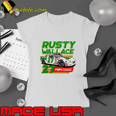 Rusty Wallace 80s Retro American former NASCAR racing driver T-Shirt