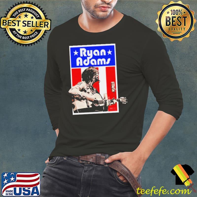 Ryan Adams Flag Pax-Am s Long Sleeve Tee Ryan Adams Flag Pax-Am s Long Sleeve Tee