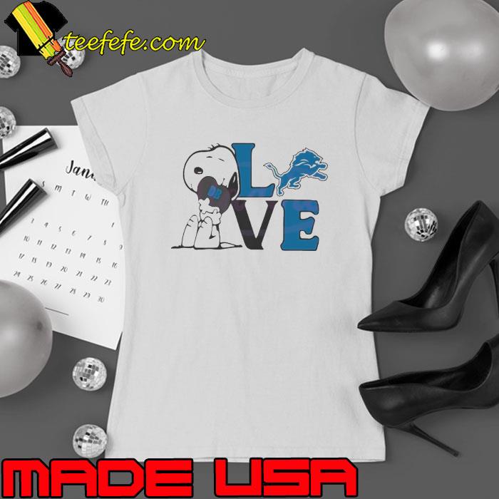 Snoopy Love Detroit Lions 2024 s Ladies tee Snoopy Love Detroit Lions 2024 s Ladies tee