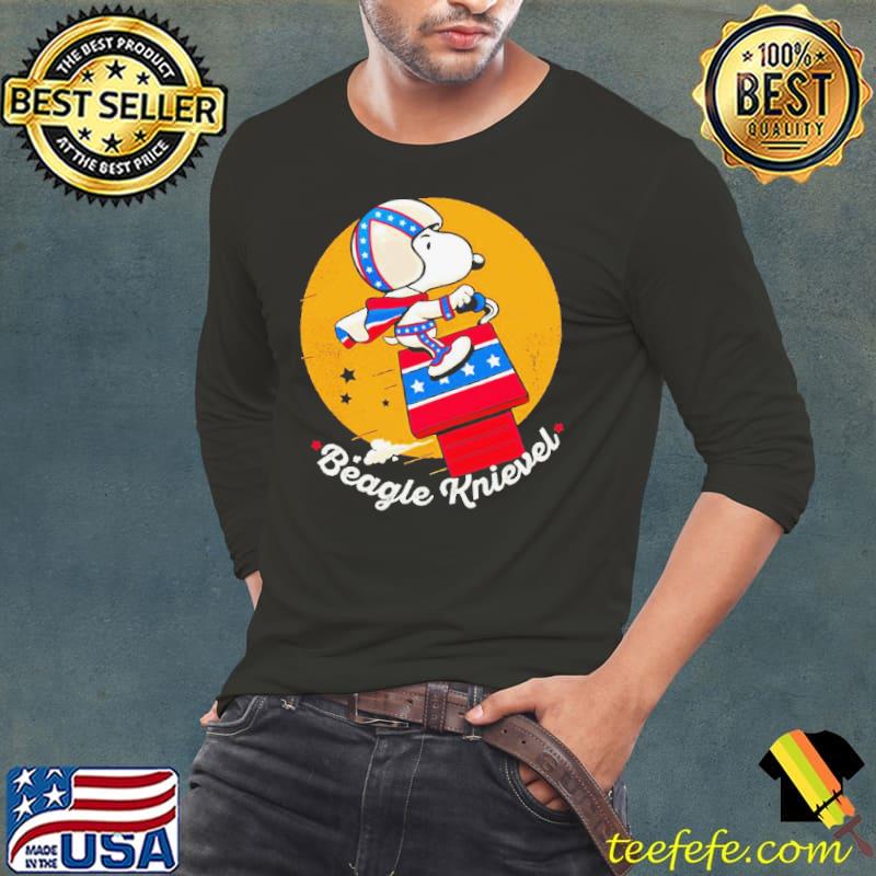 Snoopy Peanuts Beagle knievel s Long Sleeve Tee Snoopy Peanuts Beagle knievel s Long Sleeve Tee