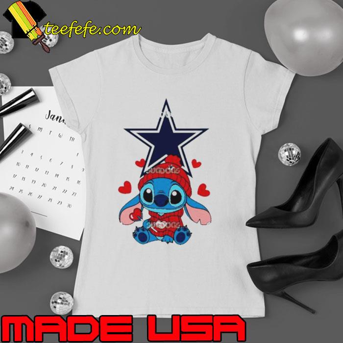 Stitch Valentine Candy Heart Dallas Cowboys s Ladies tee Stitch Valentine Candy Heart Dallas Cowboys s Ladies tee