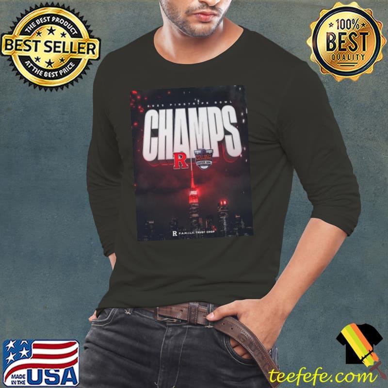 The 2023 Pinstripe Bowl Champions Is Rutgers Scarlet Knights NCAA College Football s Long Sleeve Tee The 2023 Pinstripe Bowl Champions Is Rutgers Scarlet Knights NCAA College Football s Long Sleeve Tee