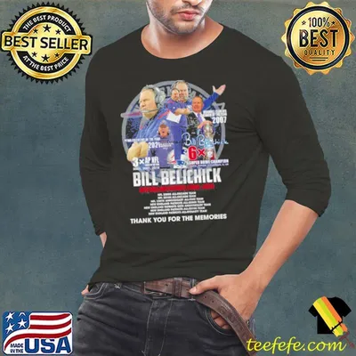 Top bill Belichick New England Patriots 2000 – 2024 Thank You For The Memories Shirt