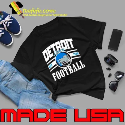 Top detroit Lions Football Helmet Est 1930 logo retro shirt