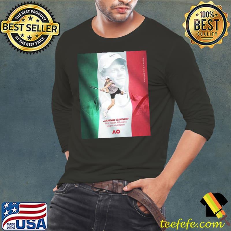 Top jannik Sinner First Italian Aus Open Men’s Singles Champion Grand Slam 2024 Shirt
