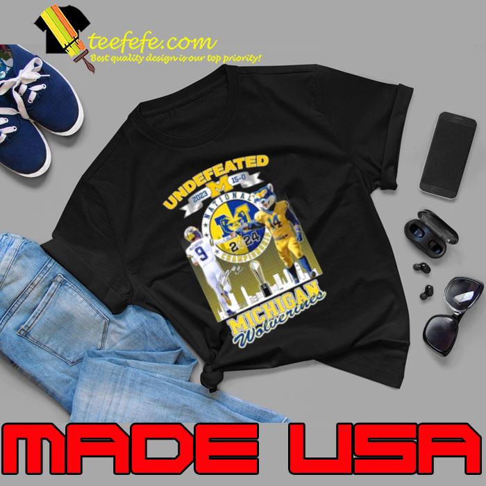 Undefeated National Champions Michigan Wolverines 2024 McCarthy And Mascot Signature Shirt Unisex Undefeated National Champions Michigan Wolverines 2024 McCarthy And Mascot Signature Shirt Unisex