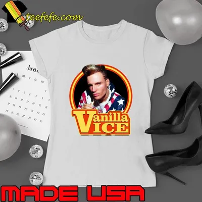 Vanilla Ice world tour Vintage Liveshow American rapper actor and television host T-Shirt