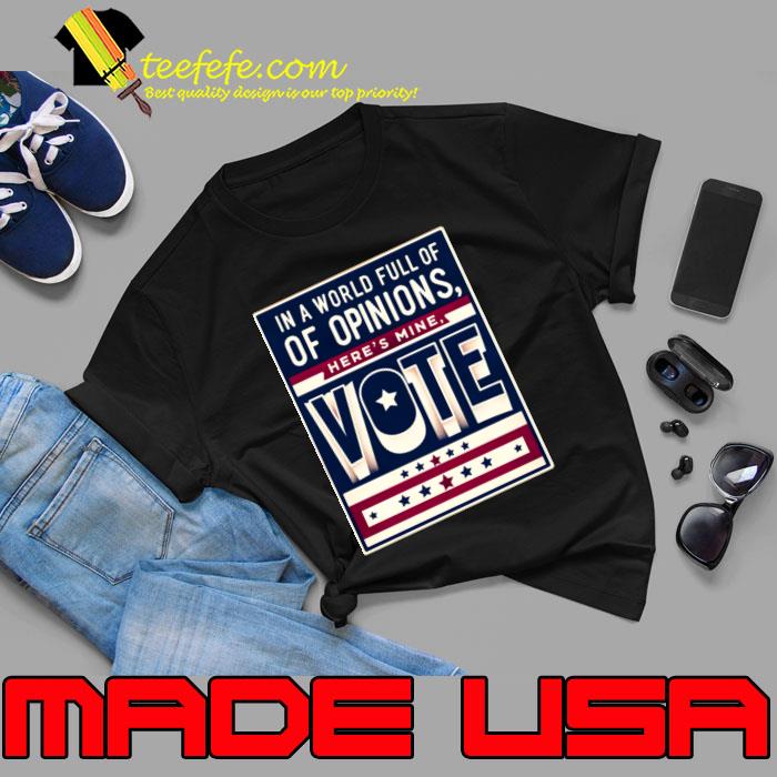 Voicing My Choice In a World Full of Opinions VOTE Statement T-Shirt Unisex Voicing My Choice In a World Full of Opinions VOTE Statement T-Shirt Unisex