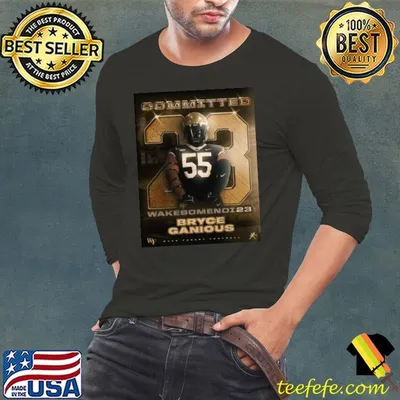 Wakesomenoi23 Bryce Ganious committed Wake Forest football shirt