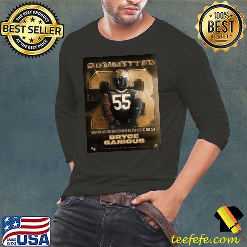 Wakesomenoi23 Bryce Ganious committed Wake Forest football shirt