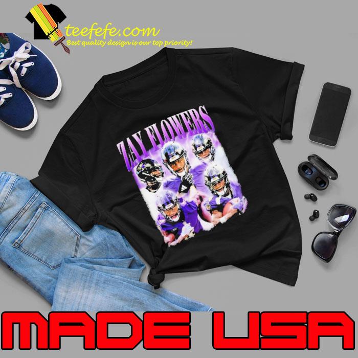 Zay Flowers Vintage Homage Bootleg Football 2024 Shirt