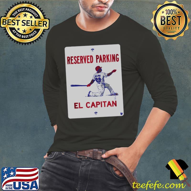 Adrian Beltre El Capitan Parking Dominican former professional baseball third baseman T-Shirt Long Sleeve Tee Adrian Beltre El Capitan Parking Dominican former professional baseball third baseman T-Shirt Long Sleeve Tee
