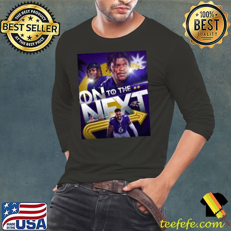 Baltimore Ravens On To The Next 2023 AFC Championship Shirt Long Sleeve Tee Baltimore Ravens On To The Next 2023 AFC Championship Shirt Long Sleeve Tee