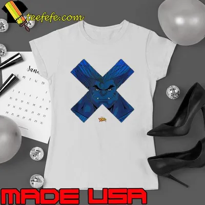 Beast X-men 97 Promotional Art X Logo shirt