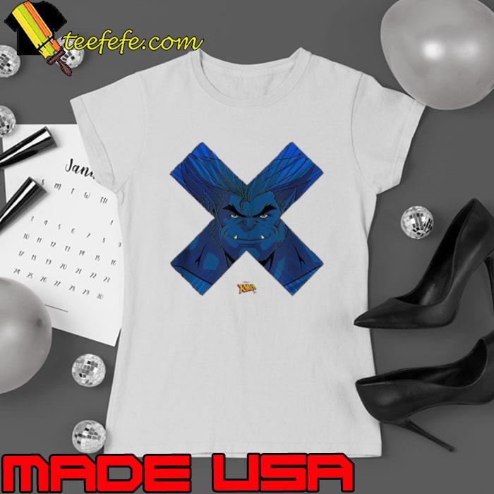 Beast X-men 97 Promotional Art X Logo shirt