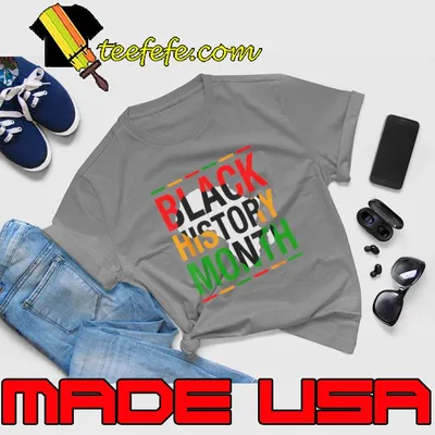Black History Month African Melanin Pride Maps T-Shirt