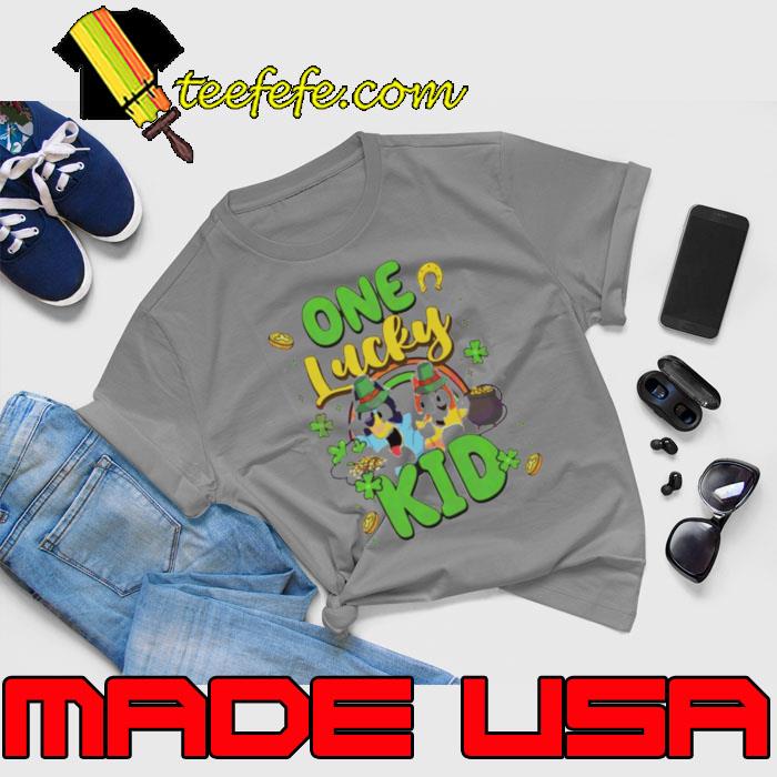 Bluey One Lucky Kid St Patricks Day s Unisex Bluey One Lucky Kid St Patricks Day s Unisex