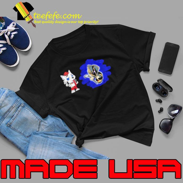 Calgary Flames VS Vegas Golden Knights NHL 2024 mascot cartoon hockey s Unisex Calgary Flames VS Vegas Golden Knights NHL 2024 mascot cartoon hockey s Unisex