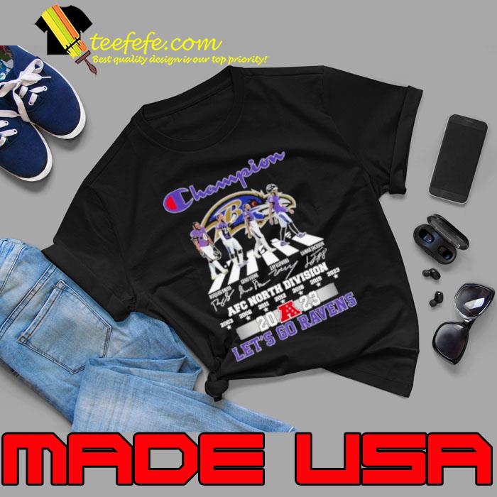 Champion 2023 AFC North Division Baltimore Ravens Let’s Go Lions Super Bowl Shirt