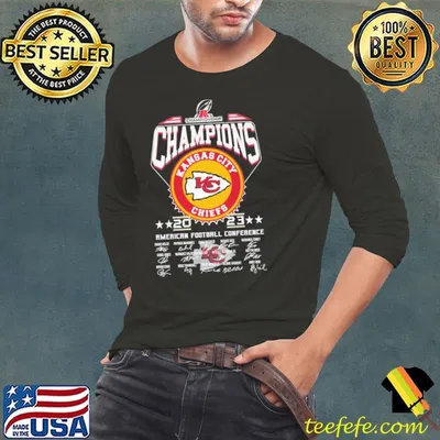 Championship american football conference kansas city chiefs signature shirt