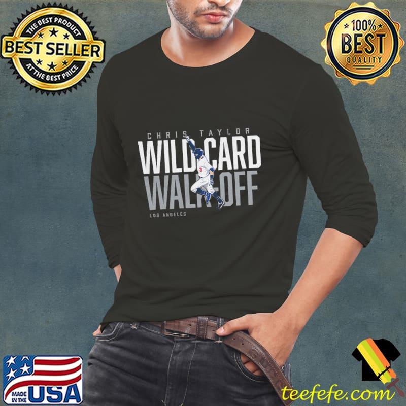 Chris Taylor Wild Card Walk-Off T-Shirt Long Sleeve Tee Chris Taylor Wild Card Walk-Off T-Shirt Long Sleeve Tee