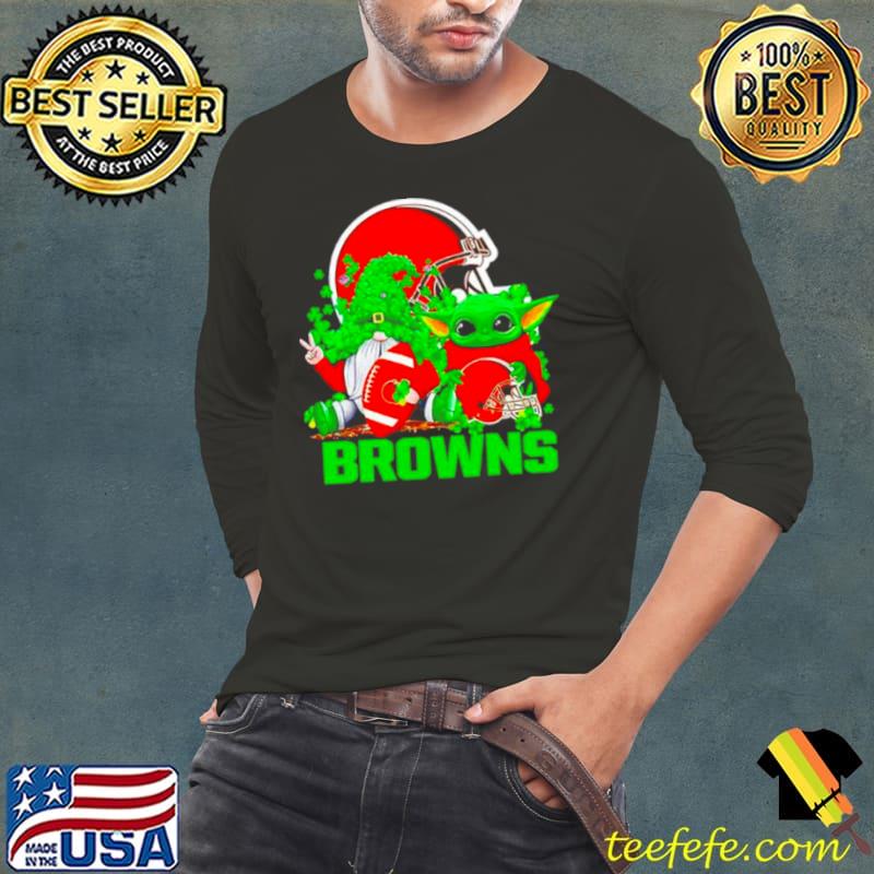 Cleveland Browns Baby Yoda Happy St.Patrick’s Day Shamrock shirt