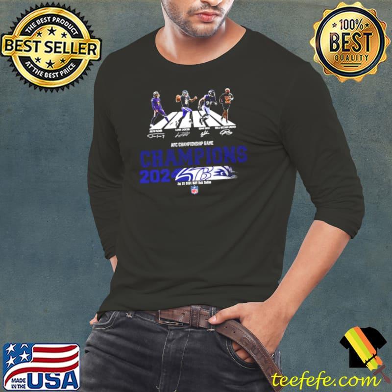 Congratulations Baltimore Ravens Is Champions Of AFC Championship Game Season 2023 2024 Shirt Long Sleeve Tee Congratulations Baltimore Ravens Is Champions Of AFC Championship Game Season 2023 2024 Shirt Long Sleeve Tee