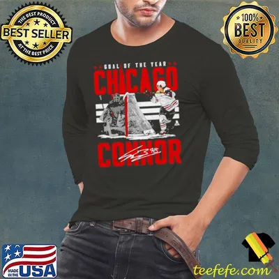Connor Bedard Chicago goal of the year hockey signature shirt