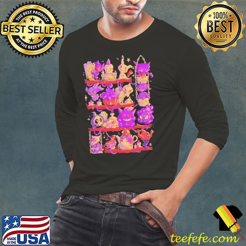 Dark Pokemon Ghost Shelf shirt