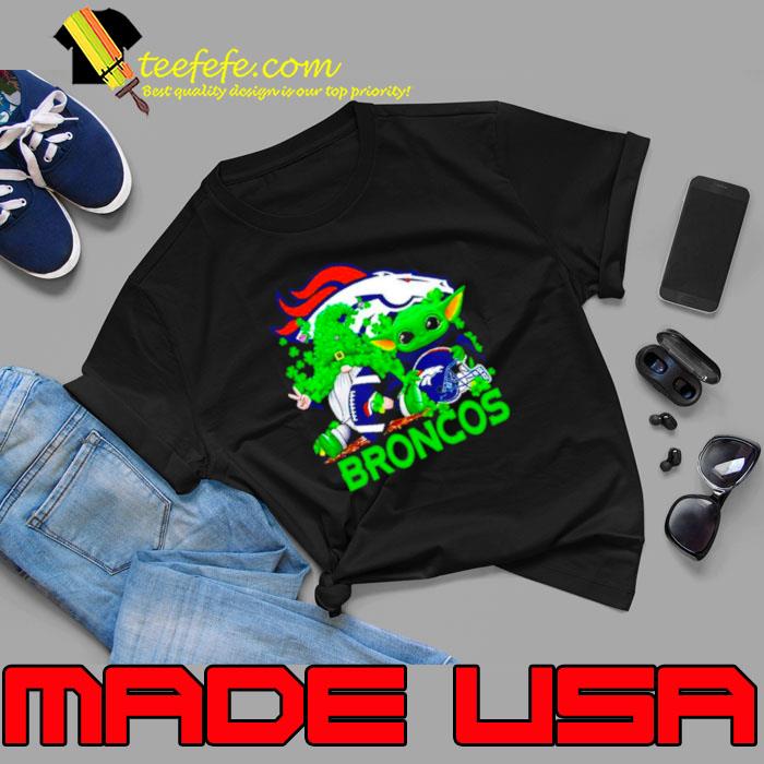 Denver Broncos Baby Yoda Happy St.Patrick’s Day Shamrock s Unisex Denver Broncos Baby Yoda Happy St.Patrick’s Day Shamrock s Unisex