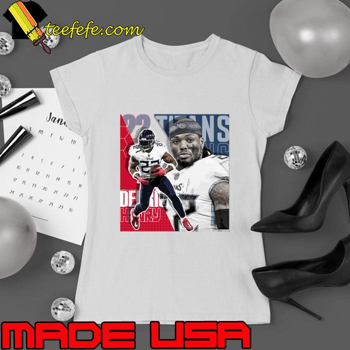 Derrick Henry American football running back for the Tennessee Titans T-Shirt Ladies tee Derrick Henry American football running back for the Tennessee Titans T-Shirt Ladies tee