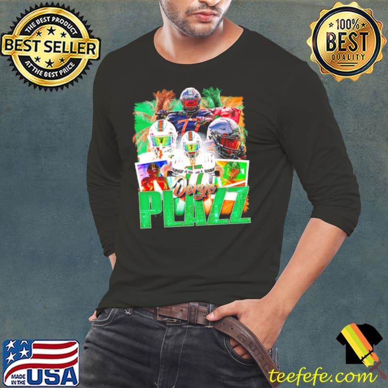 Deryc Plazz Miami Hurricanes graphic poster s Long Sleeve Tee Deryc Plazz Miami Hurricanes graphic poster s Long Sleeve Tee