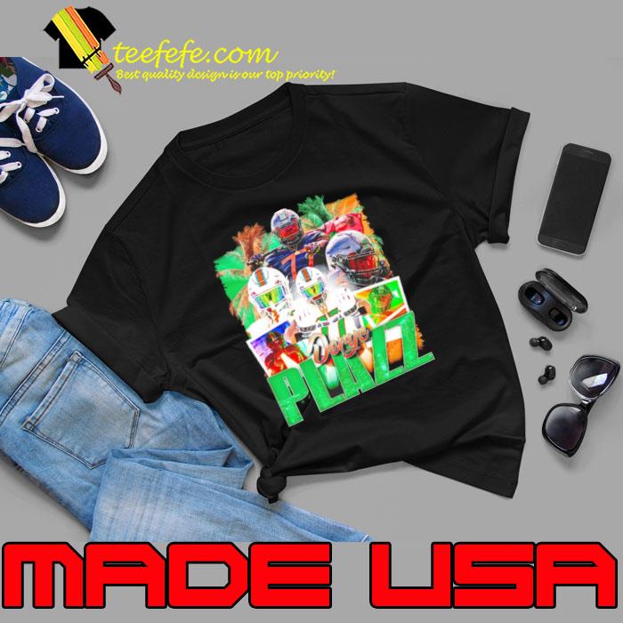 Deryc Plazz Miami Hurricanes graphic poster shirt