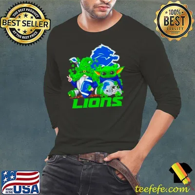 Detroit Lions Baby Yoda Happy St.Patrick’s Day Shamrock shirt