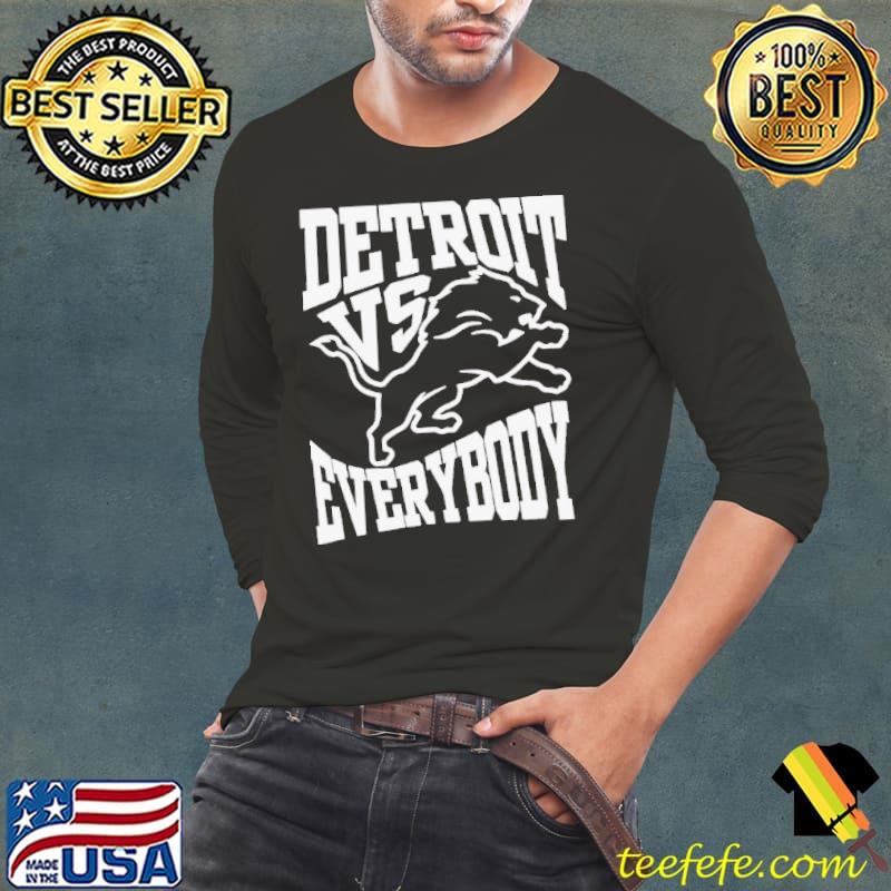 Detroit vs everybody Lions football shirt